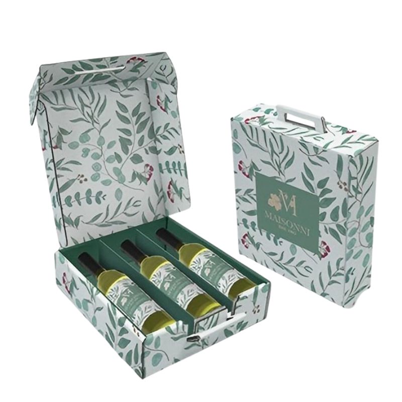 Caixa de papelão ondulado para vinho