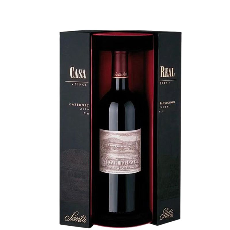 Caixa de vinho de porta dupla
