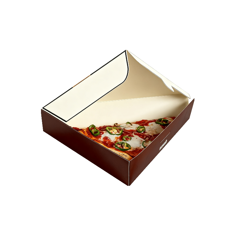 Pizzaschneideschachtel mit Klappdeckel