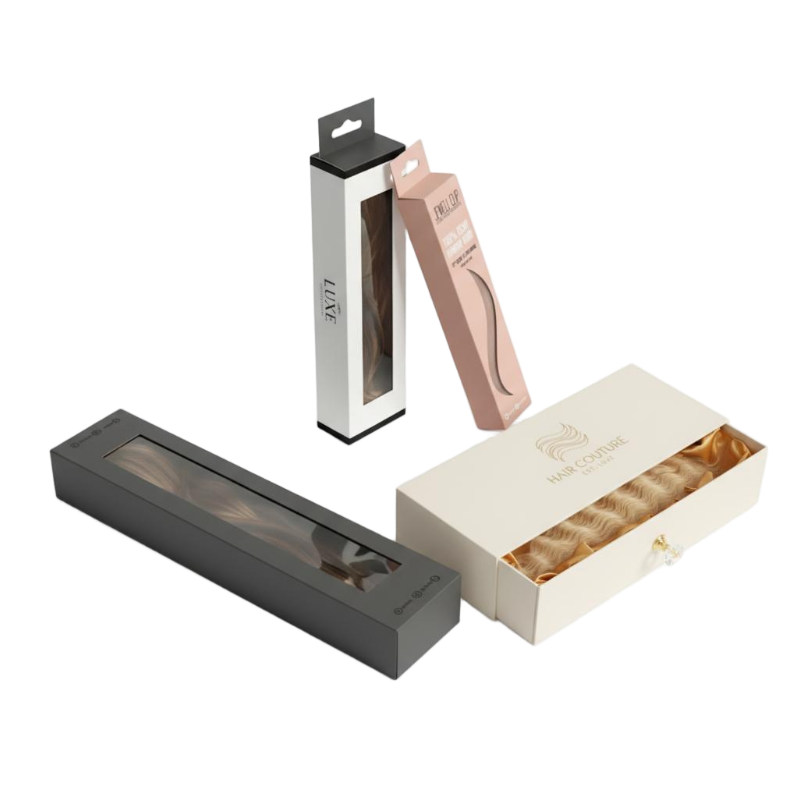 embalaje de extensiones de cabello