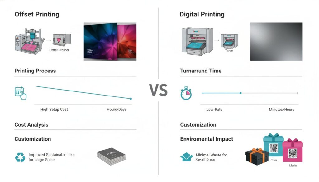 طباعة الأوفست مقابل الطباعة الرقمية طباعة الأوفست مقابل الطباعة الرقمية