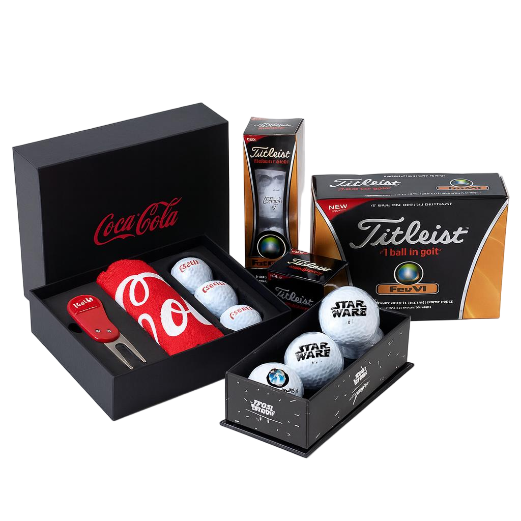 Cajas personalizadas para pelotas de golf