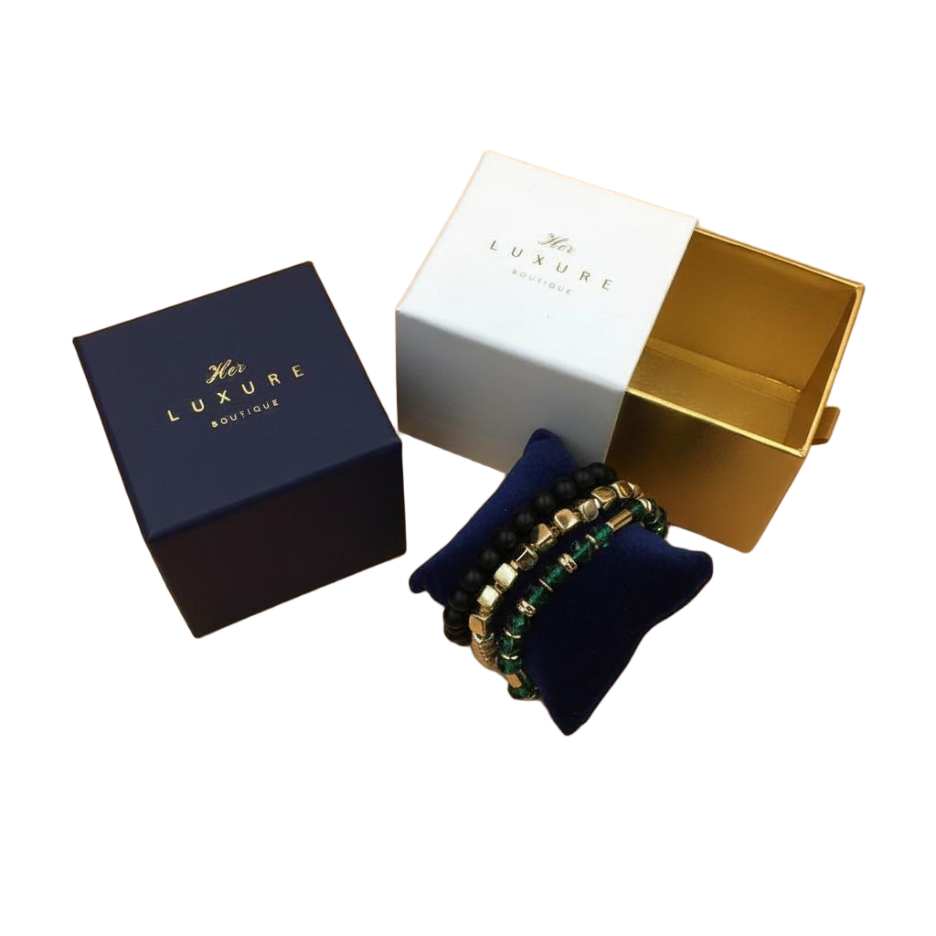 Caixa de alfinetes e pulseiras com gaveta