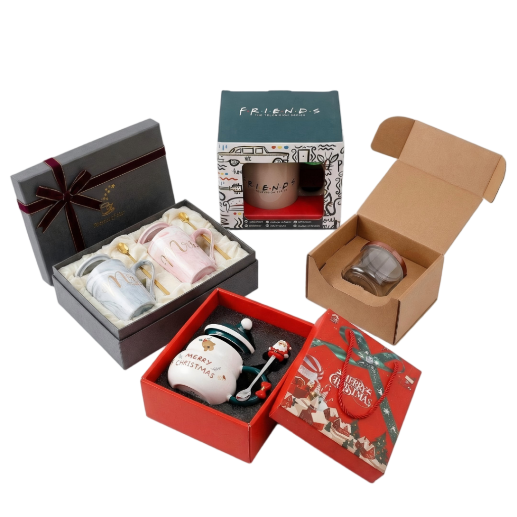 Boîtes personnalisées pour tasses