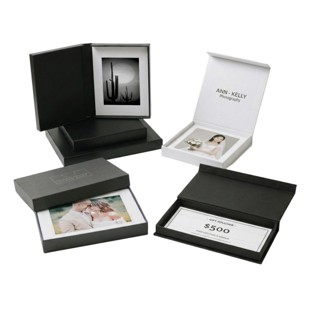 Cajas personalizadas para fotografía
