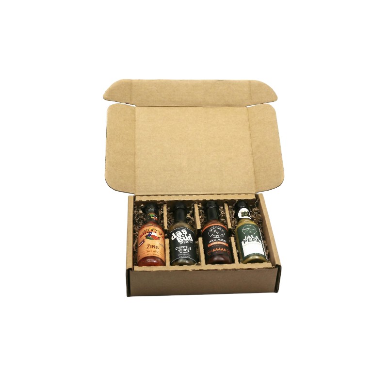 Versandkartons für Flaschen mit scharfer Soße