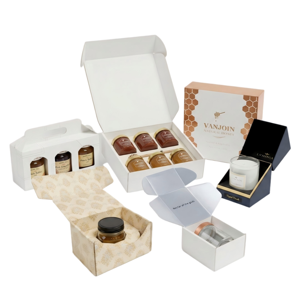 Emballage de bocaux sur mesure