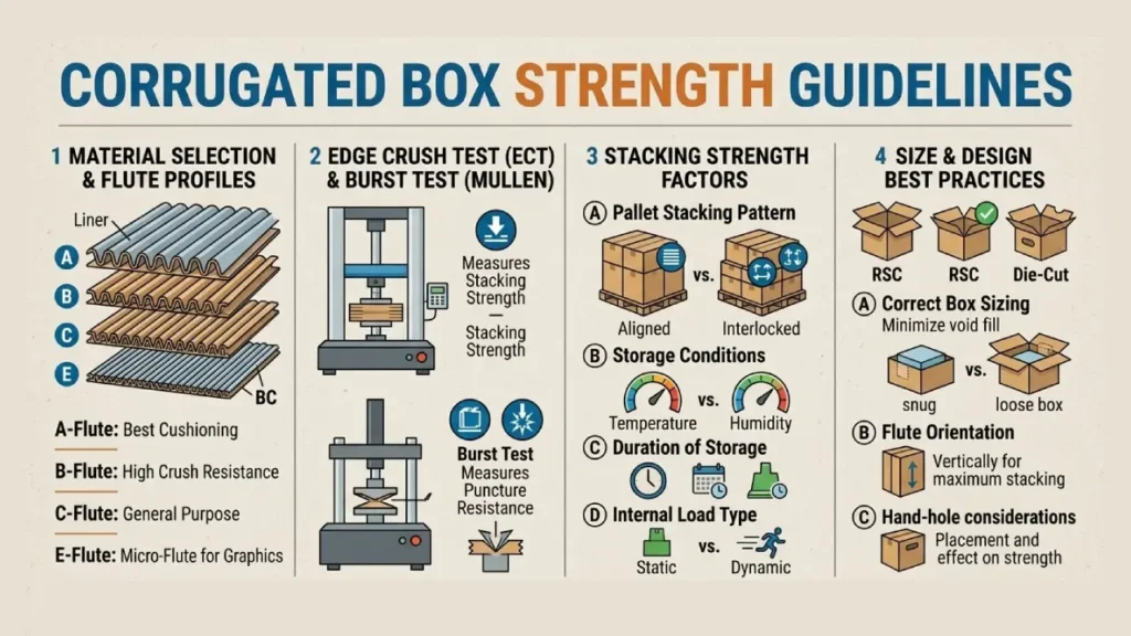 Diretrizes de resistência para caixas de papelão ondulado