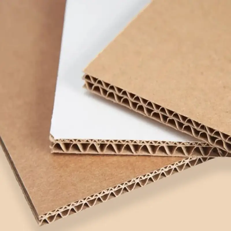 Carton ondulé et carton non ondulé