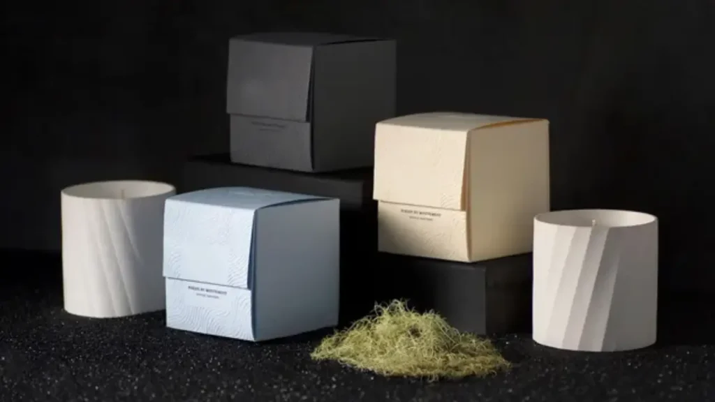 기하학적 캔들 포장