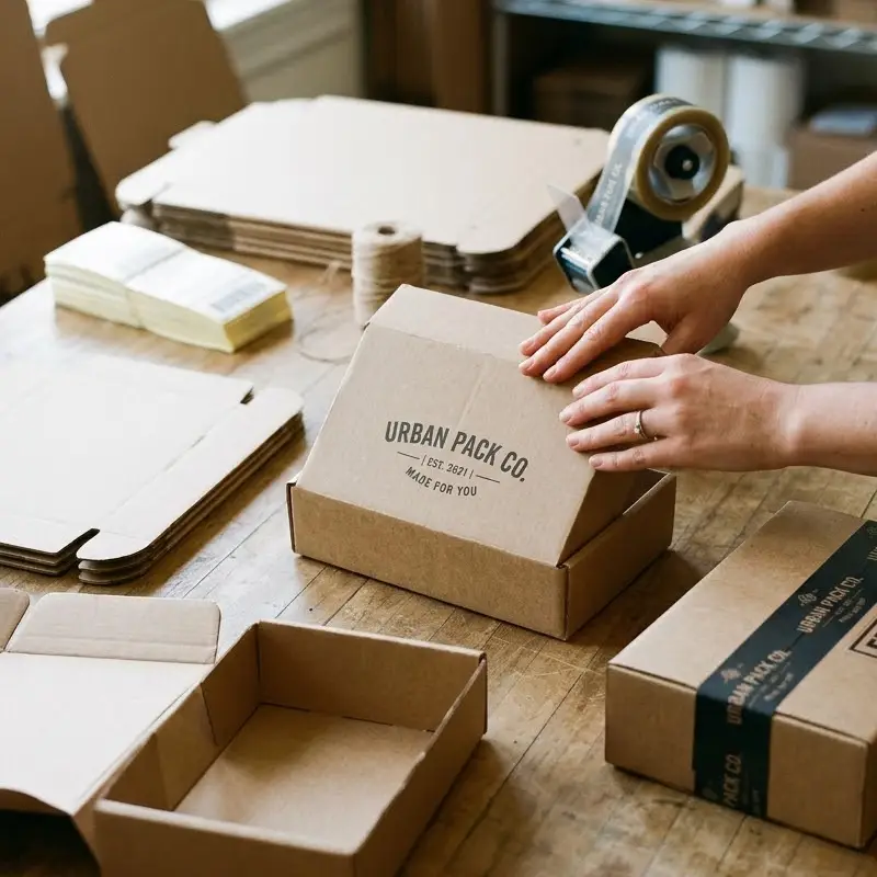 come piegare un mailer box