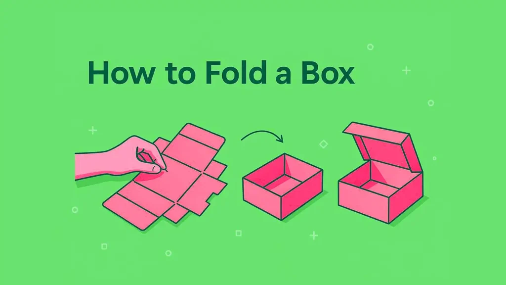 come piegare le scatole mailer