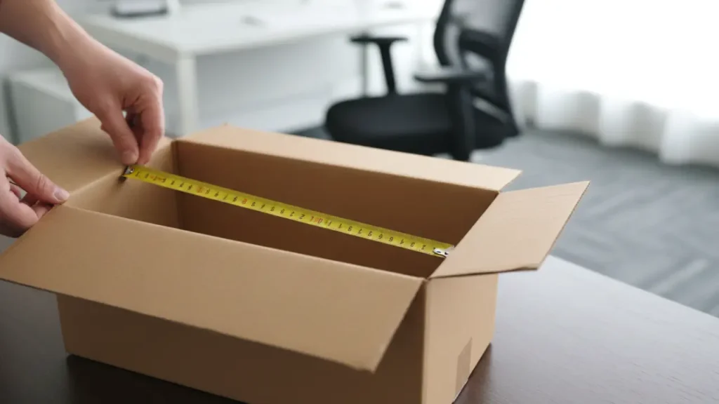 Como medir uma caixa de papelão ondulado