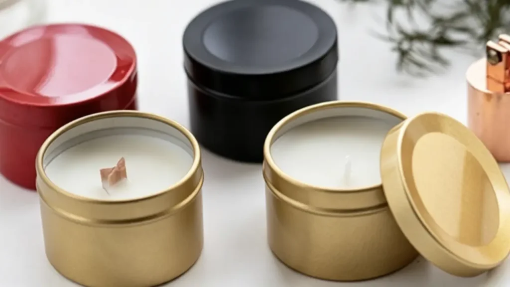 메탈릭 캔들 포장