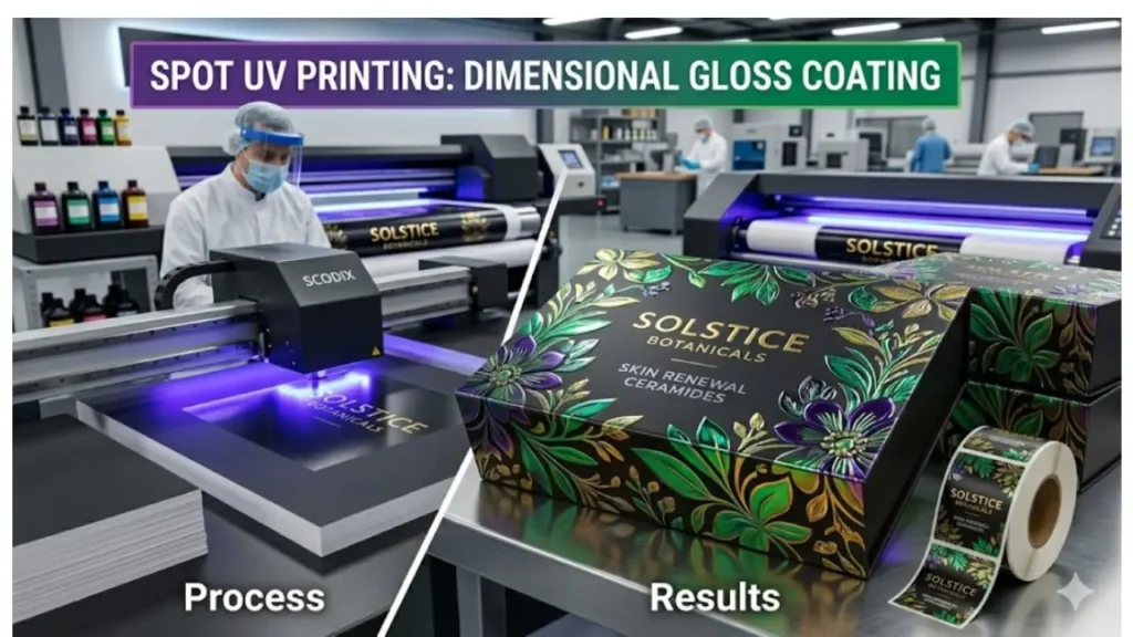 processo di stampa spot uv