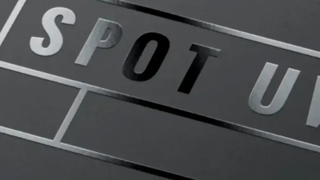 Che cos'è la stampa spot uv