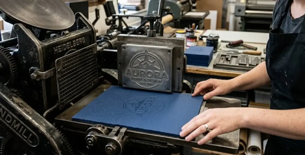 процесс слепого тиснения