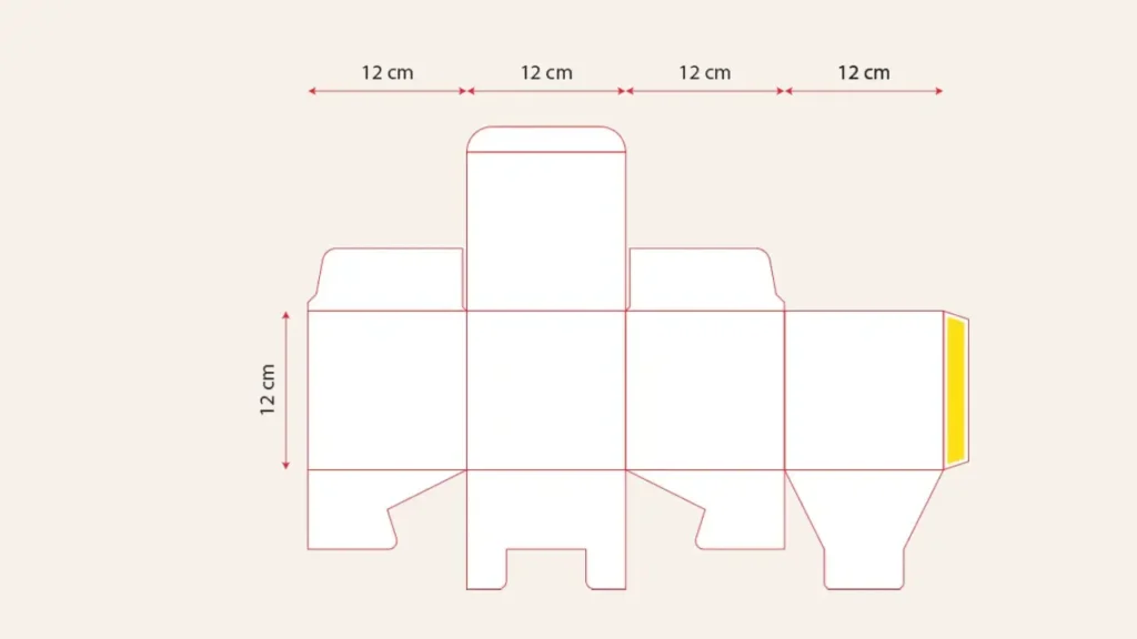 candle box size diecut