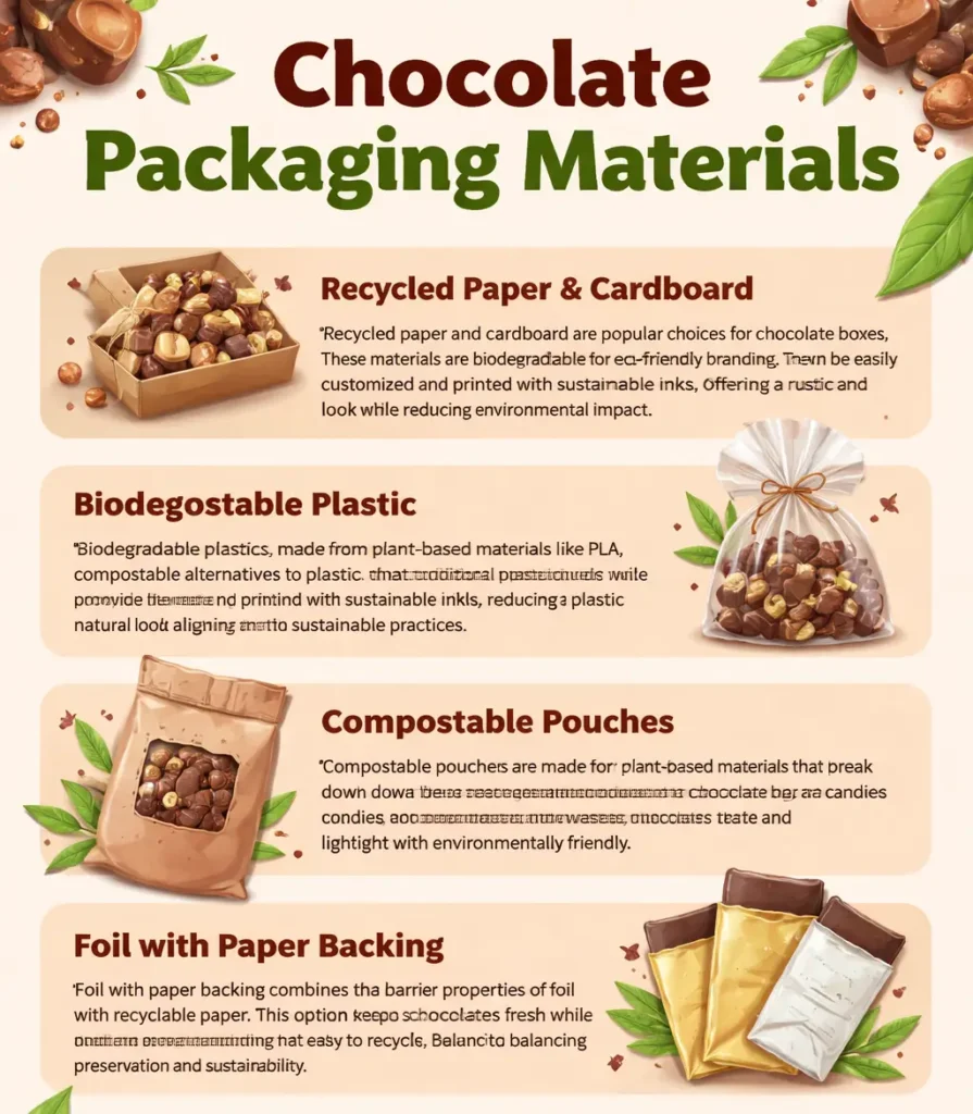 материалы для упаковки шоколада