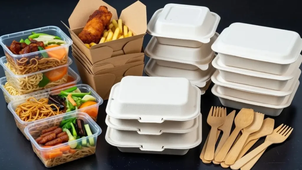 различные материалы для упаковки пищевых продуктов