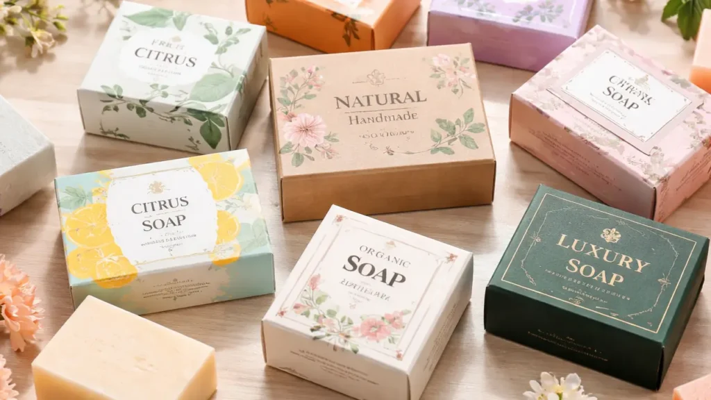 различные упаковки для мыла