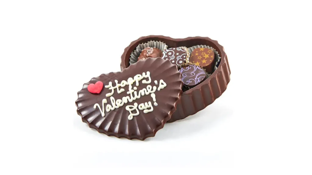 heart shaped chocolate packaging