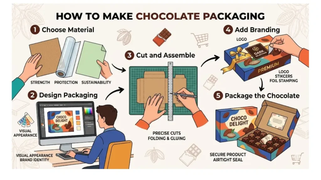 как разработать дизайн упаковки для шоколада