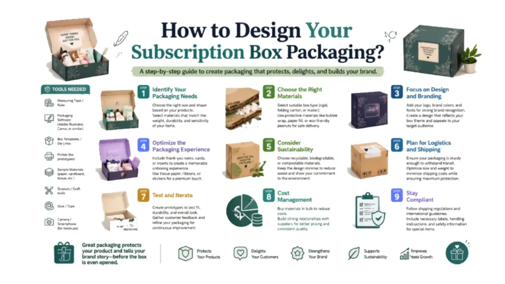 how to design subscription box packaging