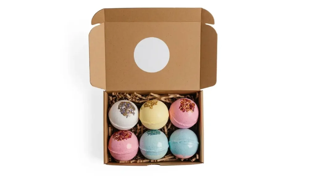 kraft bath bomb packaging