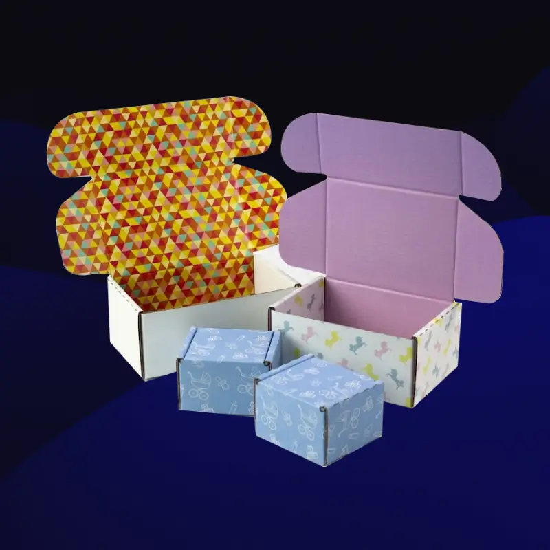 design di scatola per mailer