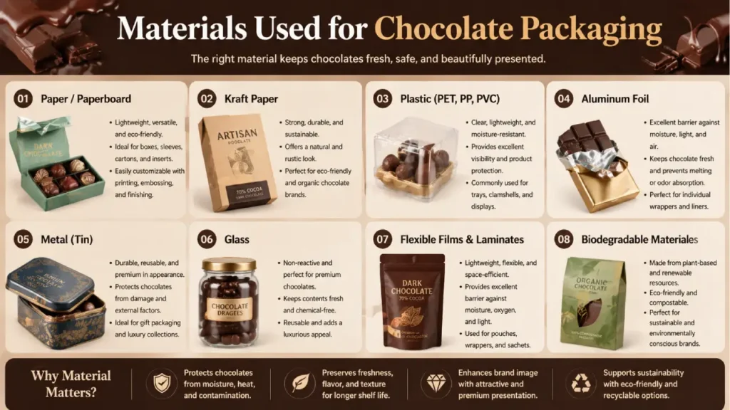 materials used for chocolate packaging