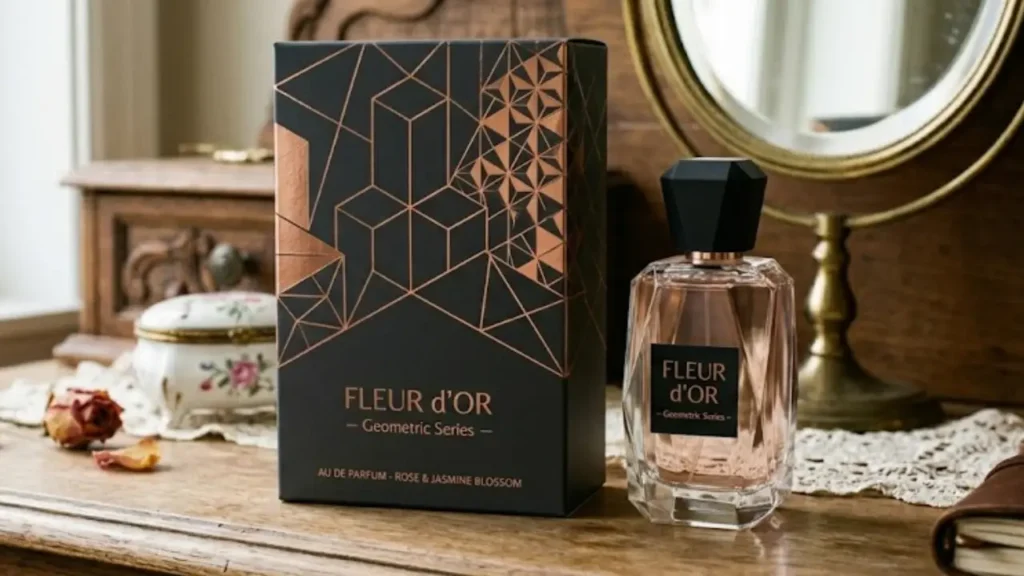 Современная геометрическая шкатулка для духов