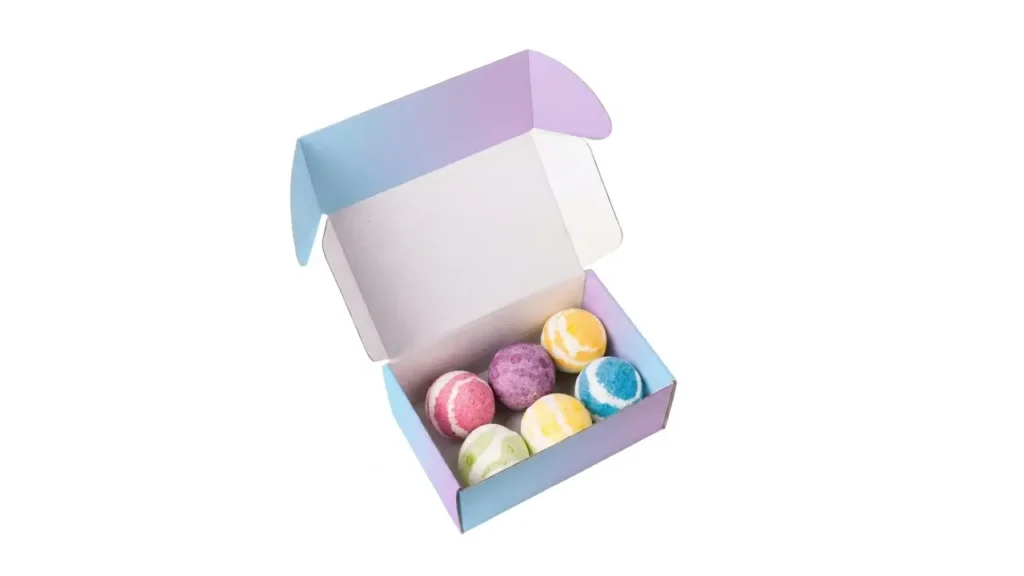paper card bath bomb packaging