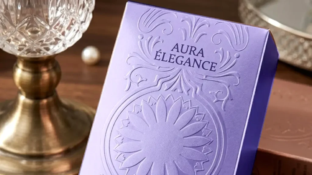 парфюмерная коробка с тиснением печати