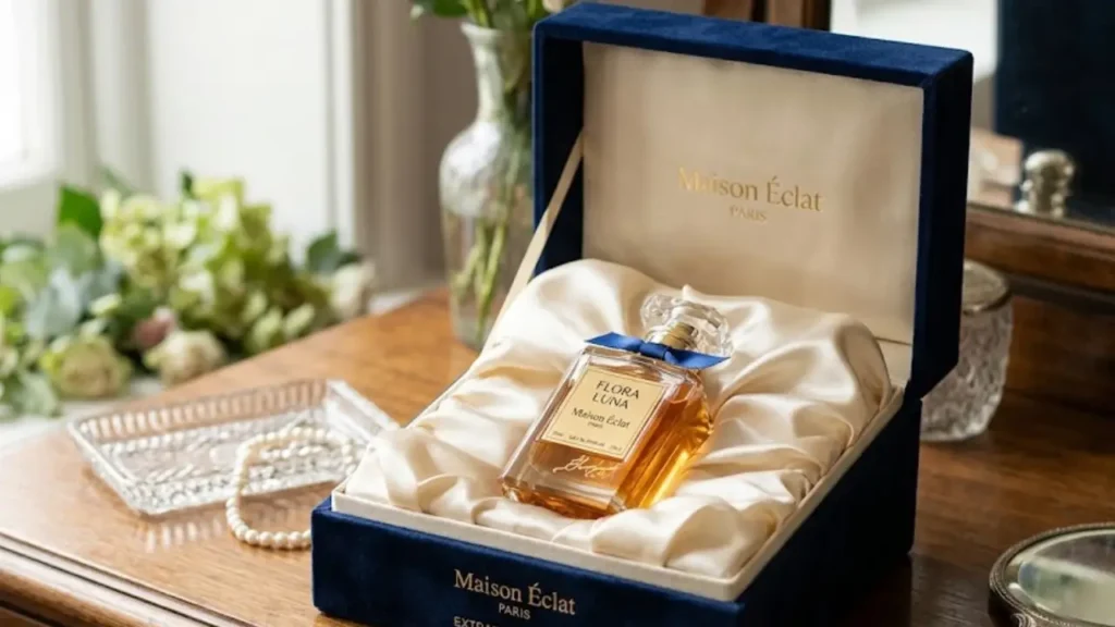 Шкатулка для духов с шелковой подкладкой