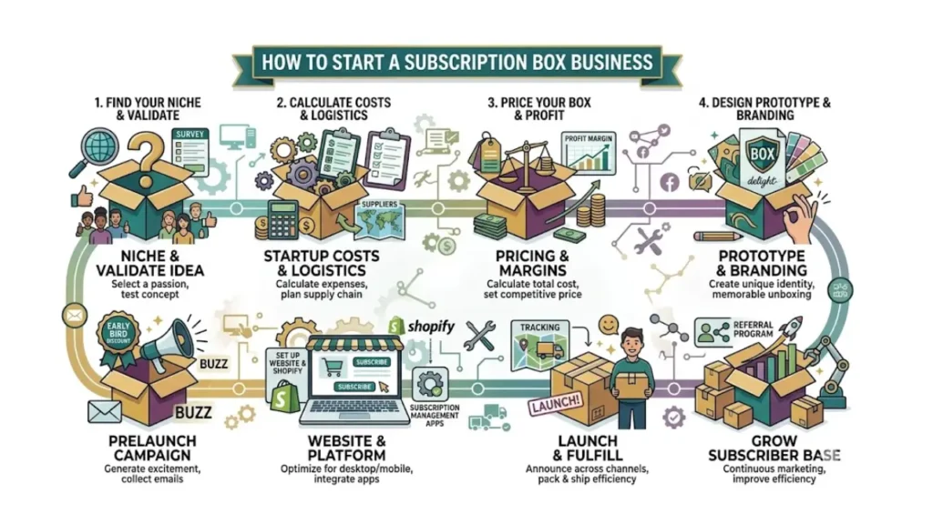 setting up subscription box business