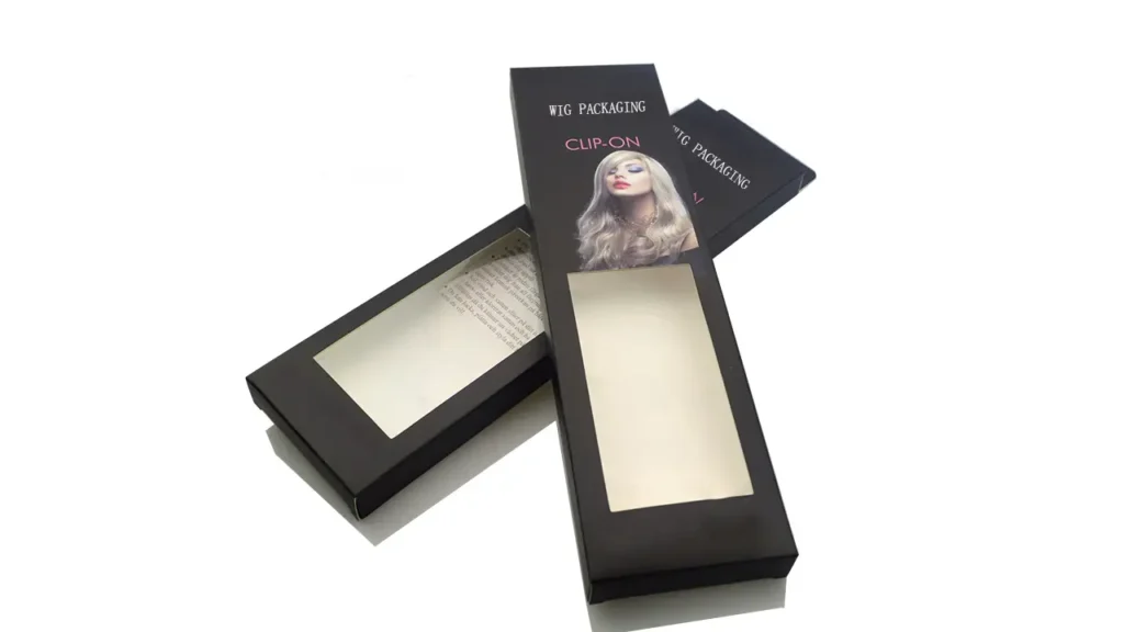 прозрачное окно парик упаковка коробка