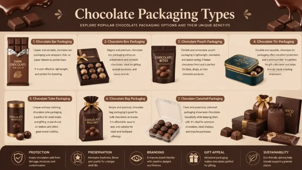 types of chocolate packaging