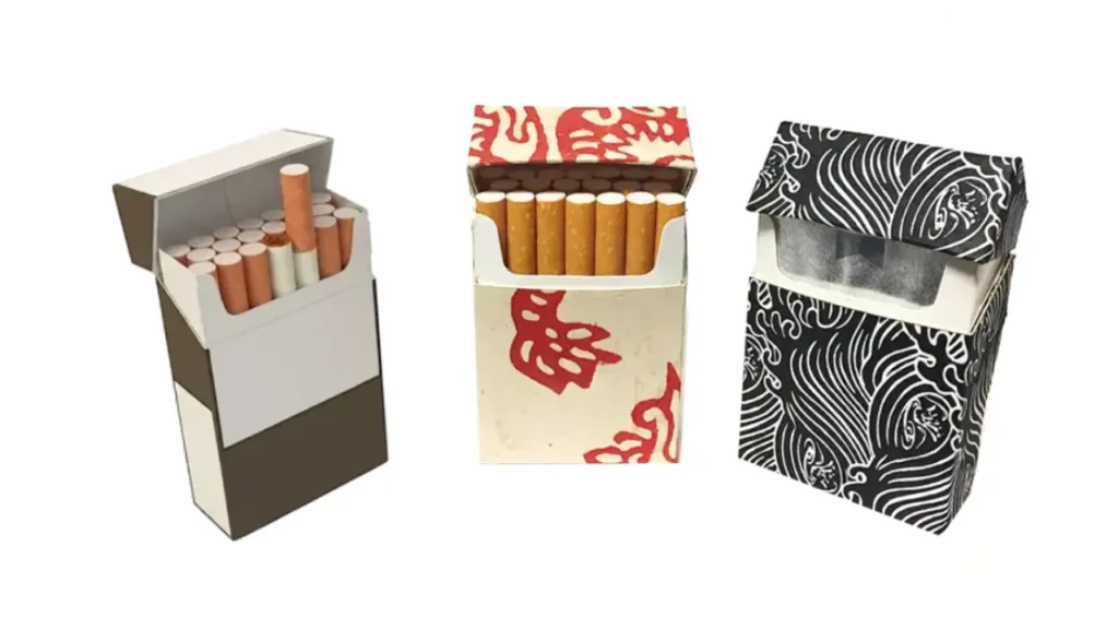 types of cigarette boxes