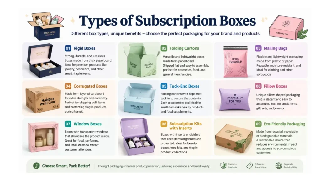 types of subscription boxes