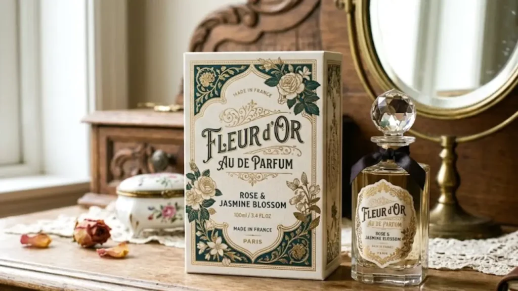 Винтажная коробка для духов