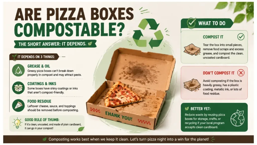 are pizza boxes compostable