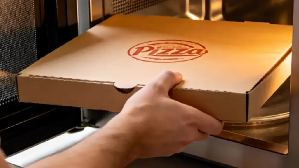 can you put pizza box in the oven