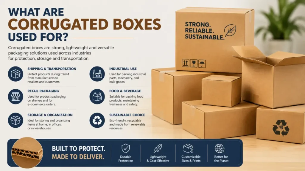corrugated box uses