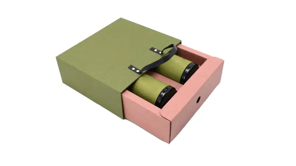 cajas de té de papel estilo cajón