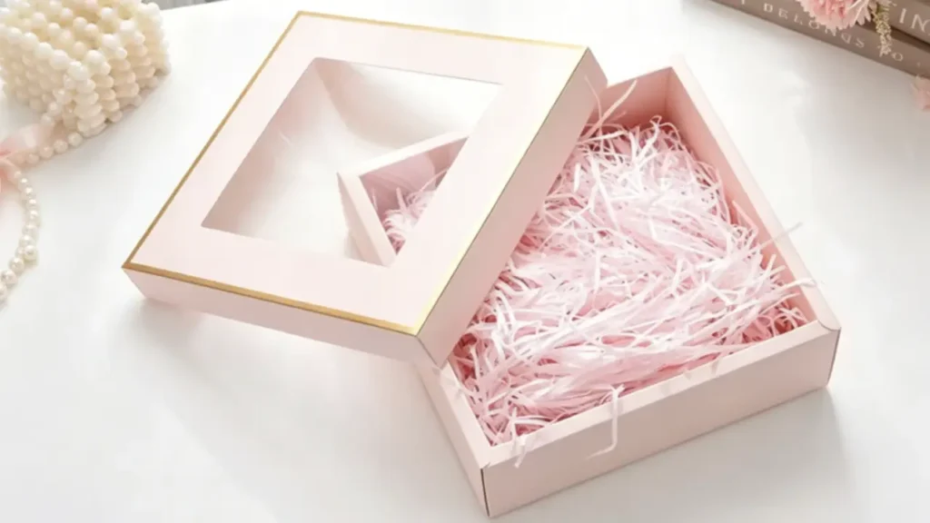 gift packaging with window