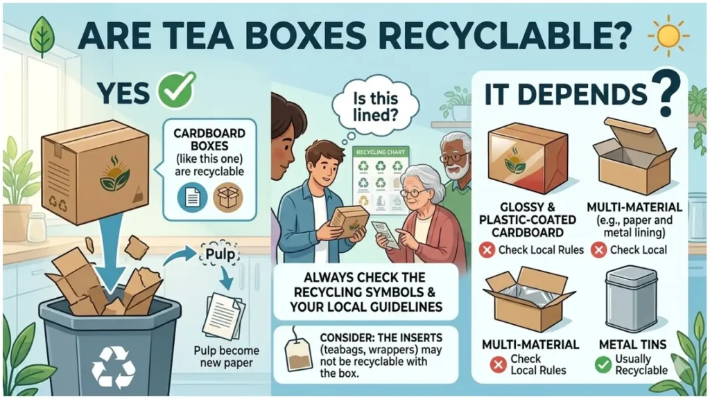 are tea boxes recyclable